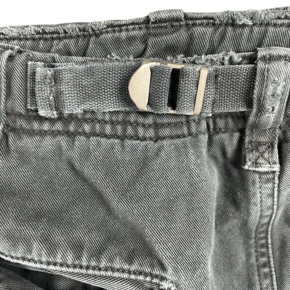 American Eagle Shorts Mens Size 34 Cargo Distressed Raw Hem Frayed Fringe Grunge - Picture 4 of 9